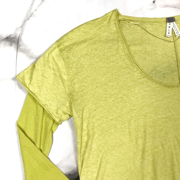 Free People Long Sleeve Magic Lime Top 🍈 - Picture 5 of 5